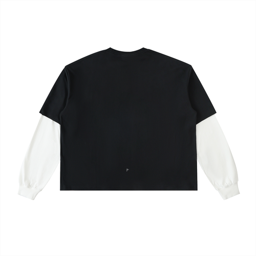 Layered Contrast Sleeve "P" Blank